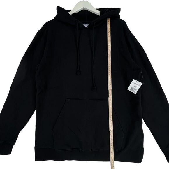 New Hudson Authentic Men US S Black Hoodie Long Sleeve Pullover Cotton Sweater - Picture 4 of 11